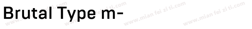 Brutal Type m字体转换